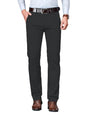AVANOVA Mens Dark Grey Solid Trousers Light Business Style Slightly Stretch Straight Leg Pants for Outdoor Casual Daily (Trouse