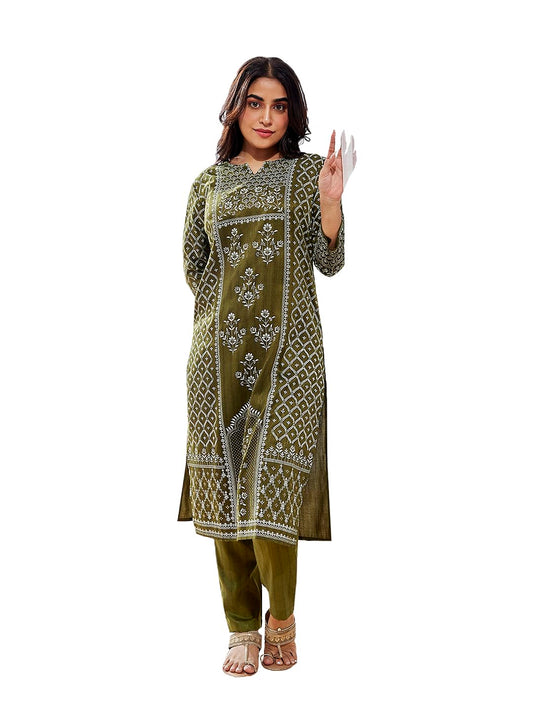 VASTRAMAY Women's Pink Kurta Set | This designer kurta set offers a chic, stylish ensemble for the modern woman seeking both comfort and style in her ethnic wear wardrobe.