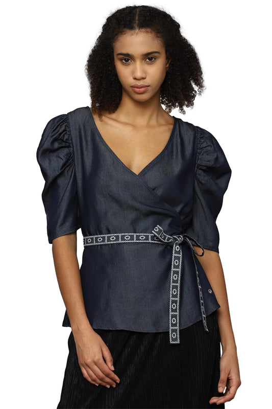 Allen Solly Women Regular Fit Solid Casual Shirt