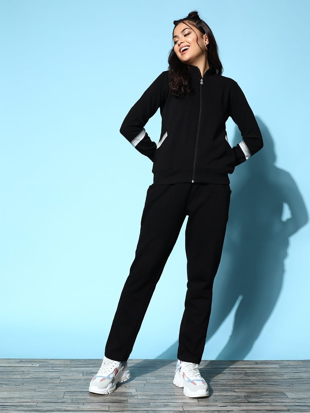 Sweet Dreams Women Solid Tracksuit