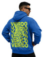 Veirdo Mens Cotton Fleece Oversized Baggy Fit Full Sleeve with Hooded Neck Back Graphic Print Hoodie