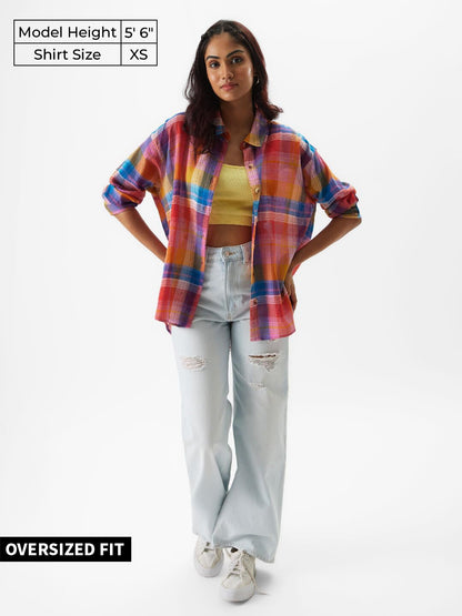 The Souled Store TSS Originals: Stained Glass Women Boyfriend Shirts