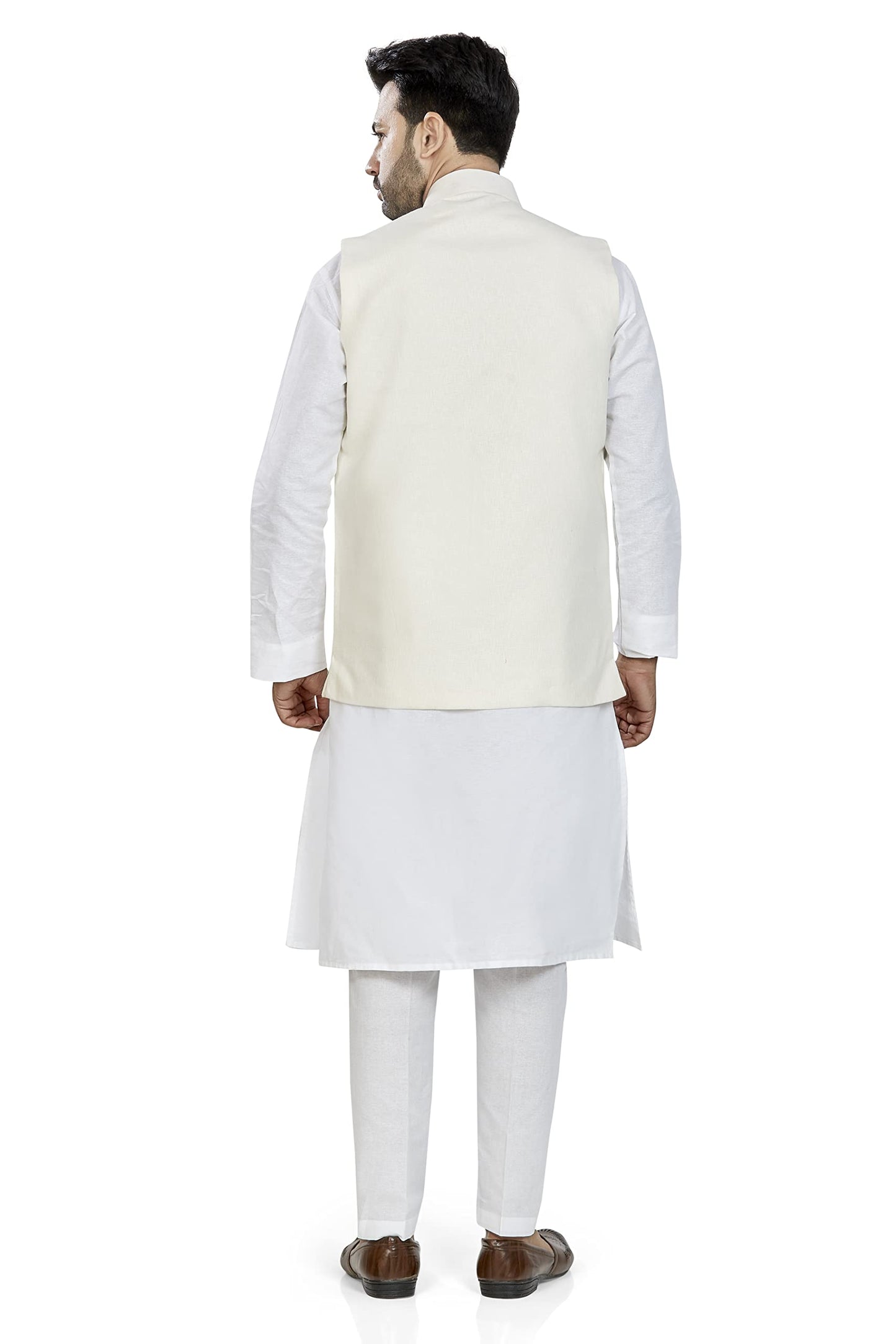 BE ACTIVE Mens Linen Blend Nehru Jacket With Mandarin Collar || Ethnic Koti For Men || Men Koti Formal|| Men Koti Wedding (RFKT