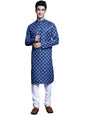 Jompers Mens Cotton Floral Printed Kurta Pyjama Set