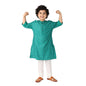 Fabindia Kids Tussar Churidar Viscose_2-3Y White