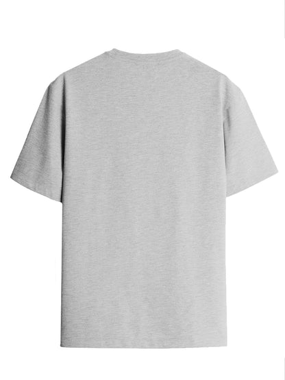 ADRO Men's Biker Design Printed 100% Cotton T-Shirt - Regular Fit, Printed T-Shirts for Men (RN24-KTM-GR_Grey)