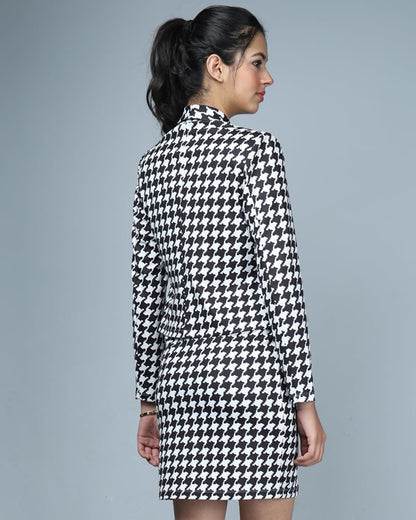 Noble Monk Women'S Co-Ord Set Top And Skirt | Laple Collar Co-Ords | Three Piece Co-Ord Set |Formal Blazer Cord Set For Women