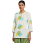 Fabindia Women Printed Slim Fit Short Kurta Cotton_Multicolour