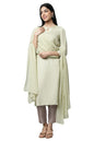 Aurelia Women's Viscose Kurta & Trouser & Dupatta (23FEAS14317-605323_Green
