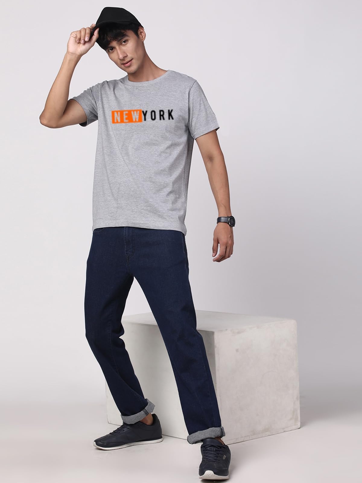 ADRO Tshirt for Men | Printed T Shirt for Men | 100% Cotton T-Shirt |Printed T Shirt | T-Shirts | RN24-NKY