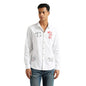 Floren Sr Twill Stripe Print Shirt