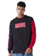 Bewakoof Heavy Duty 1.0 Official Marvel Merchandise Mens Textured Oversized Fit Full Sleeve Round Neck Blended T-Shirt_648679_B