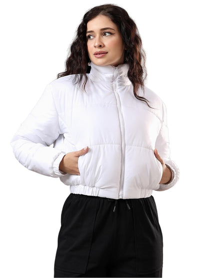KOTTY Women Full Sleeve Solid Puffer Jacket