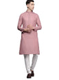 Manyavar Kurta Set For Men, Full Sleeves Mandarin Collar Ethnic Kurta Set For Engagement, Wedding, Party Solid Kurta Set Blended