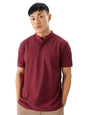 The Souled Store Solids: Rhubarb Men and Boys Short Sleeve Collared Neck Cotton Blend Regular Fit Mandarin Polos
