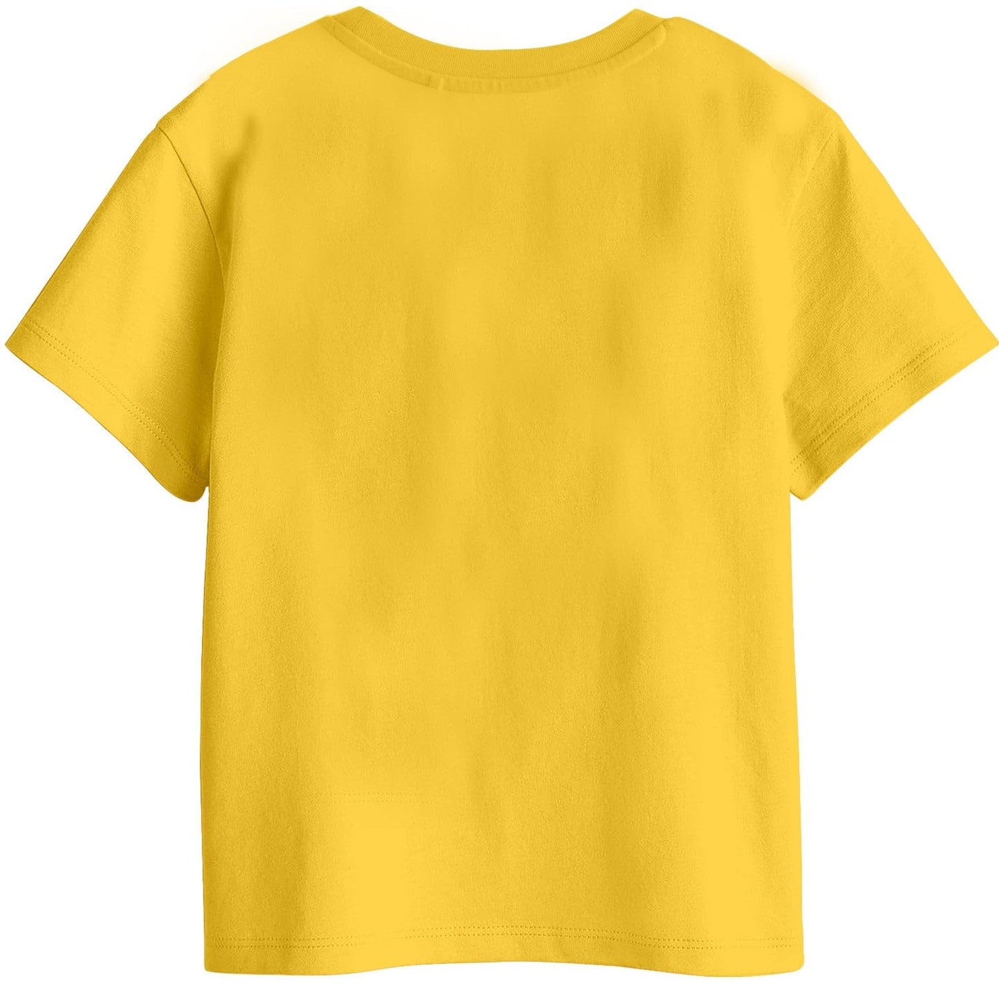 Bon Organik Girls Regular Fit T-Shirt (BON11428_Yellow