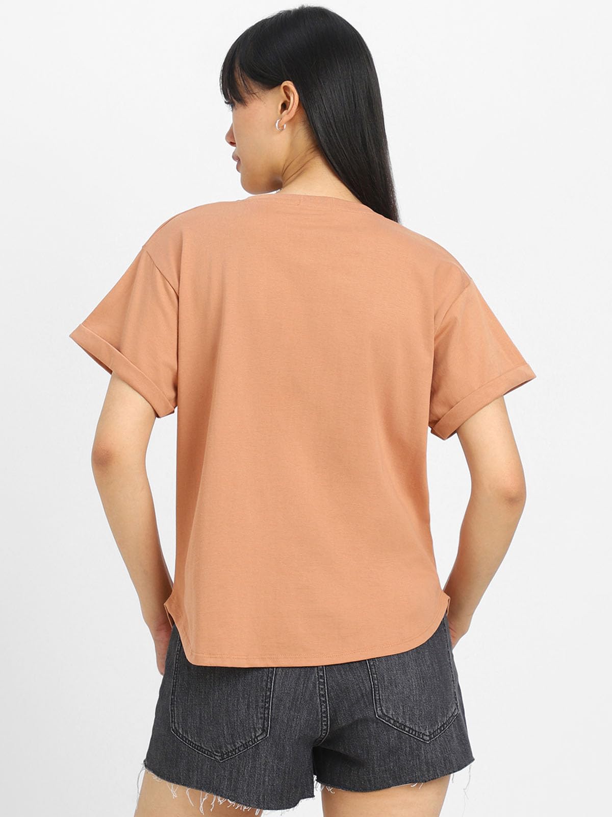 Juneberry Pure 100% Cotton Oversized Loose Baggy Fit Round Neck With Drop Shoulder Half Sleeves Boyfriend T-Shirt Combo For Wome