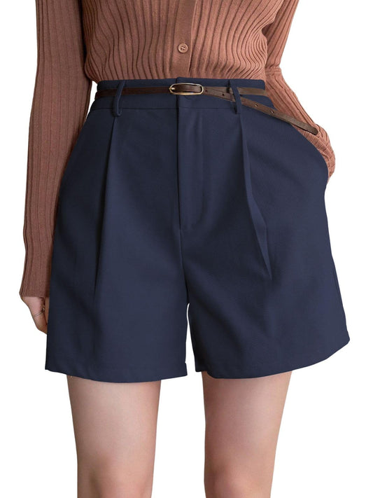 Greciilooks WomenS Western Shorts  Trendy Knee Length Casual Bottoms | Relaxed Fit Summer Shorts For Girls & Women Blue