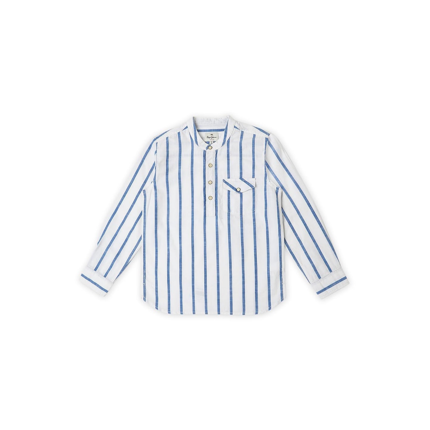 Pepe Jeans BoyS Striped Regular Fit Shirt (Pb302612_White