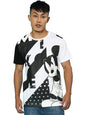 Veirdo Mens Cotton Regular Fit Cartoon Printed Short Sleeve T-Shirt