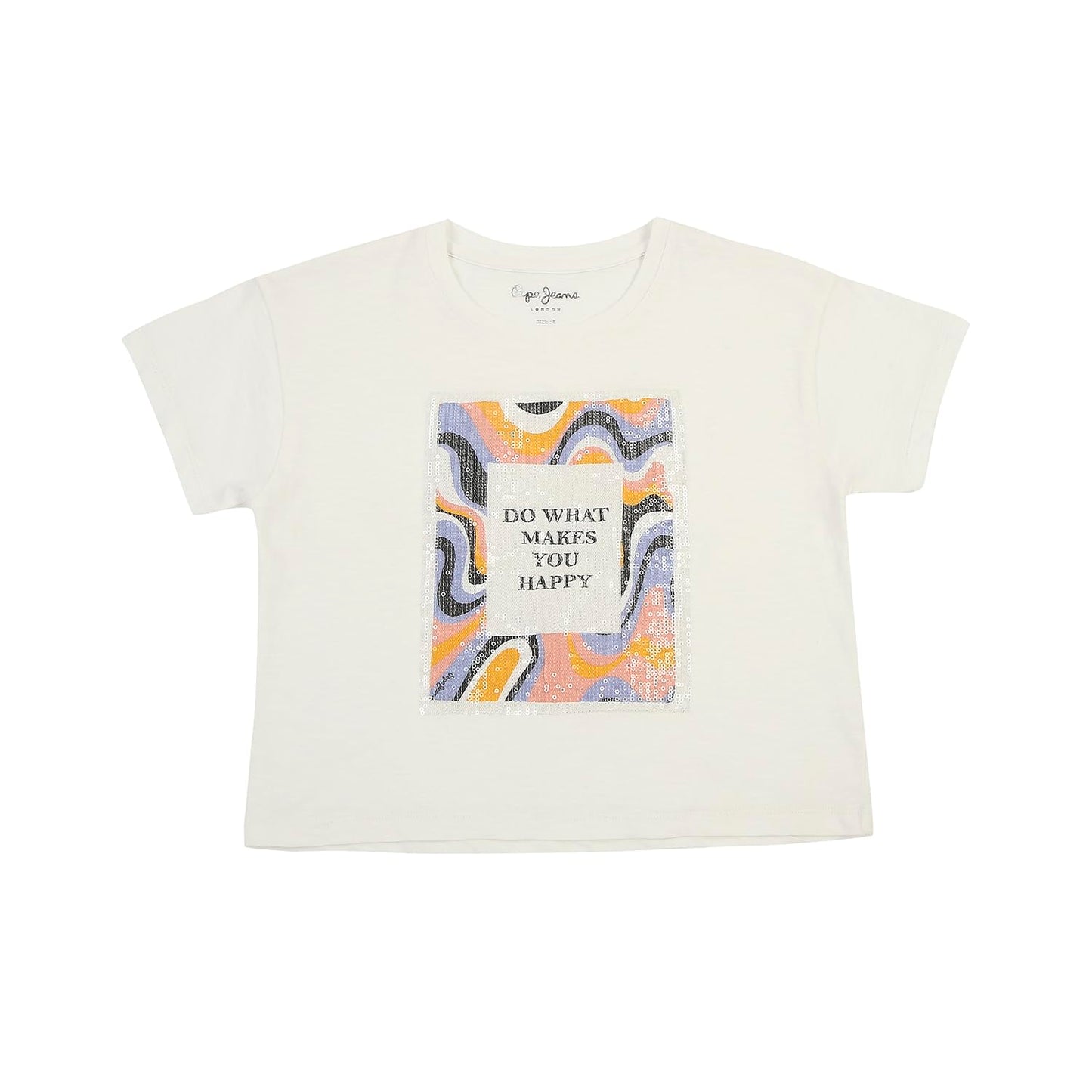 Pepe Jeans GirlS Loose T-Shirt (Pg502991_Optic White 12)