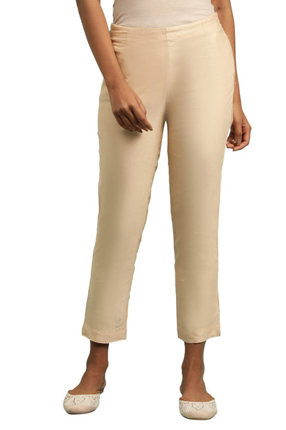 Folksong Strechable Slim Pants for Women | Trousers for Women | W for Woman
