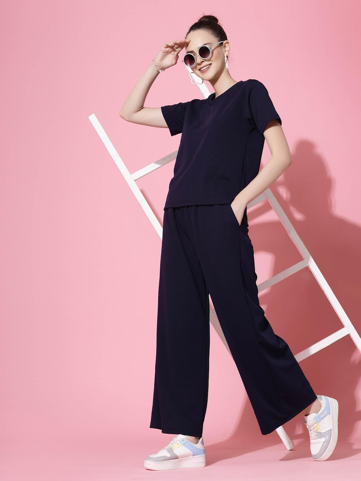 Oomph! Coord Set For Women Western, Blue - Md931