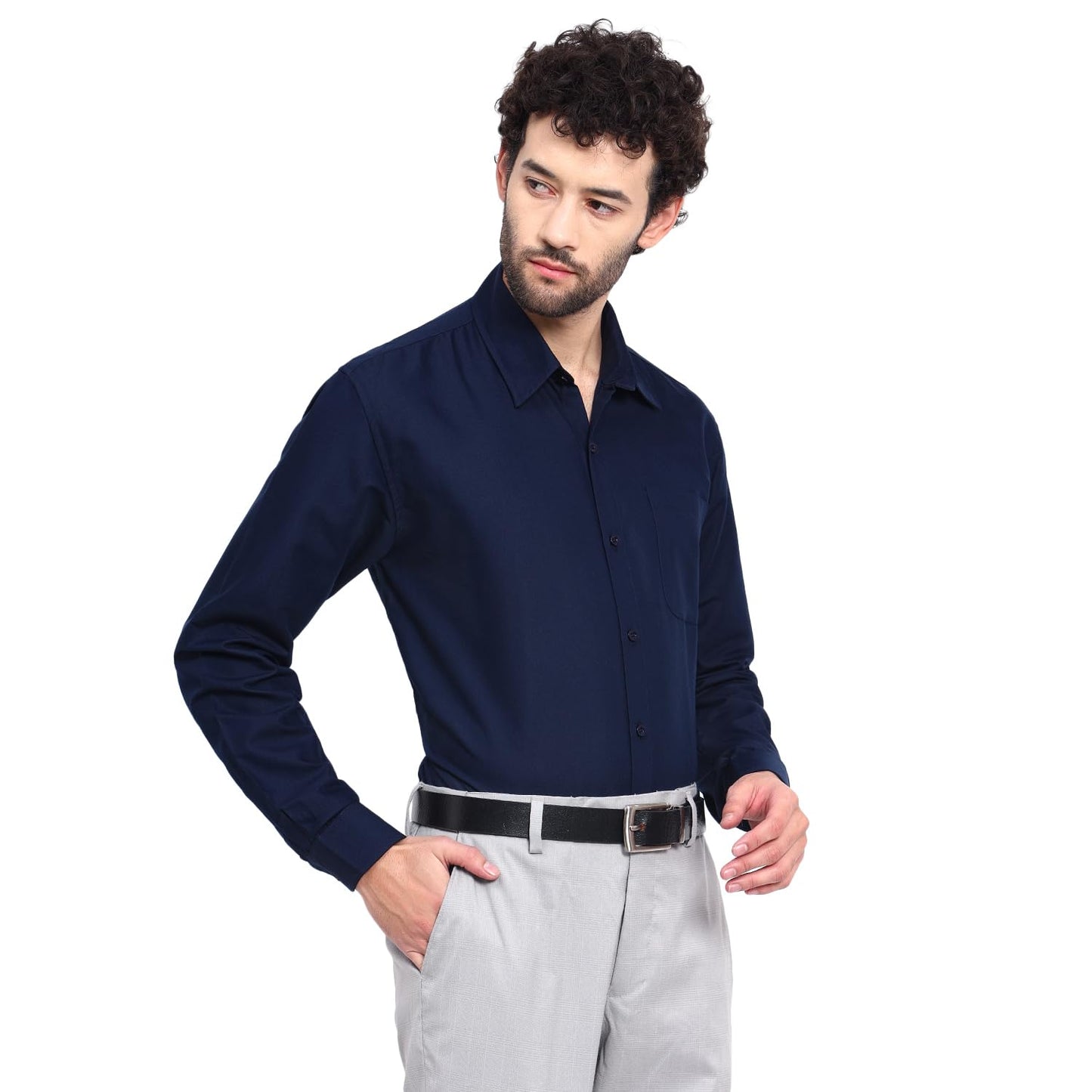 Tee Projekt Premium Plain Cotton Shirt for Men | Cotton Shirt | Casual Shirt | Solid Shirt | Full Sleeves | Formal Shirt (SFA-ST