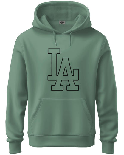 ADRO Men's Cotton Neck Hooded Sweatshirt (H24-LA-PT_Pista
