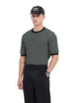 The Indian Garage Co Mens Oversized Textured Half Sleeves Crew Neck Flat Knit Sweater