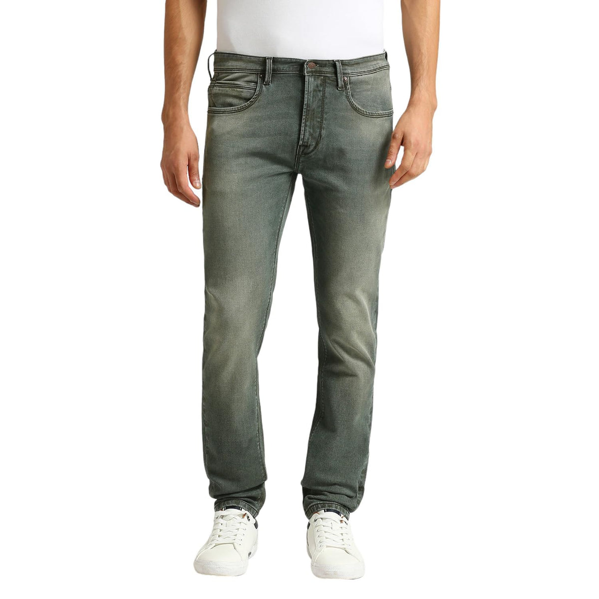 Pepe Jeans MenS Slim Jeans (Pm207889A191_Green Used_Grey