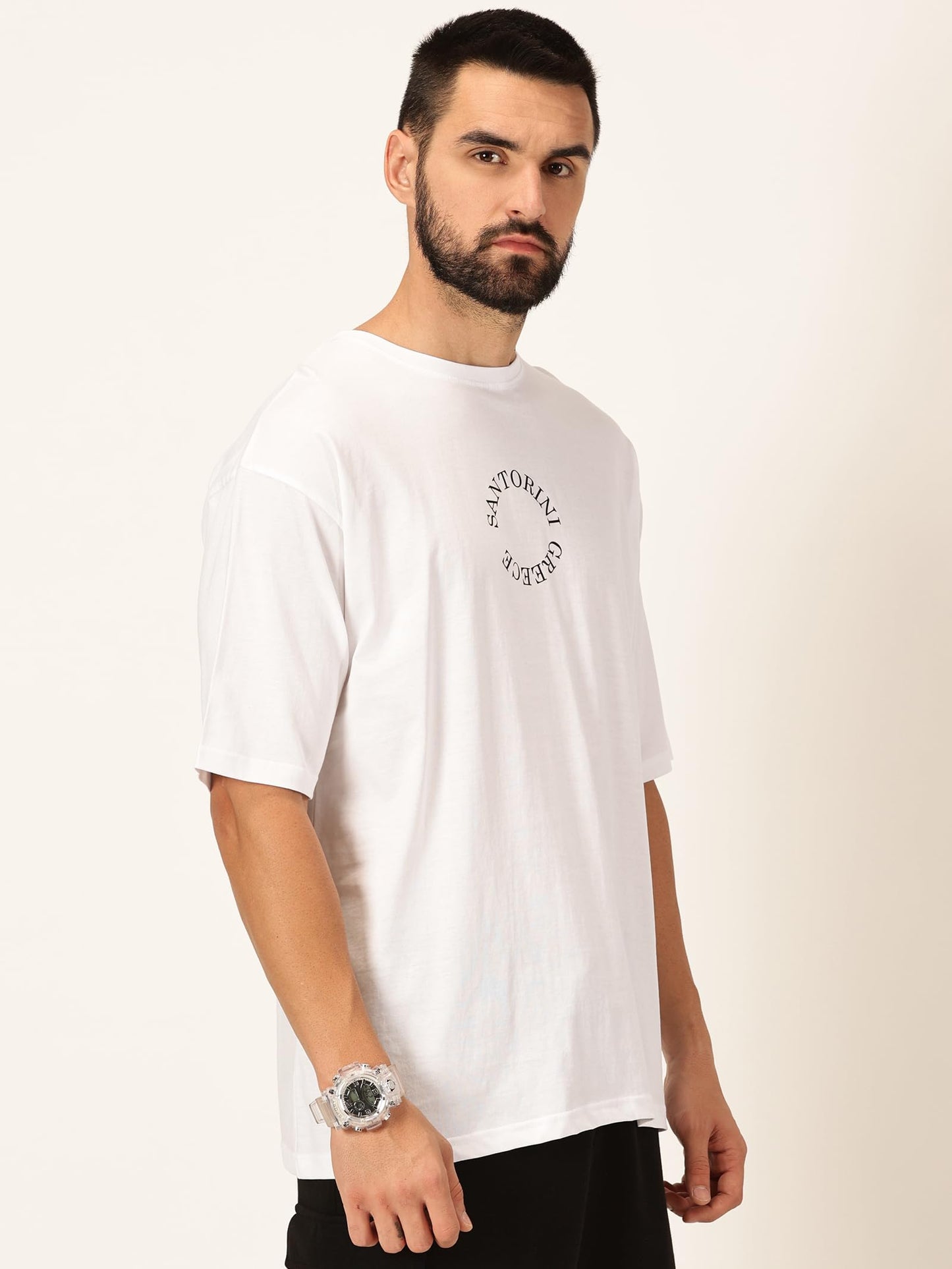 Thomas Scott Mens Oversized Fit T-Shirt (TSKOversized_White Greece