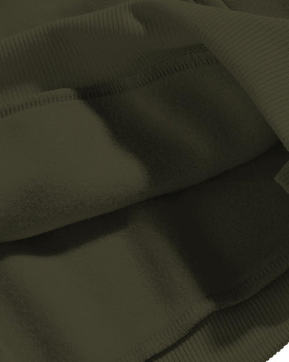 ADRO Cotton Sweatshirt for Men | Mens Hooded Hoodie | Olive
