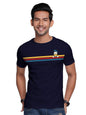 The Souled Store Donald Duck: Stripes Mens and Womens Graphic Printed Cotton T-Shirt Blue T-Shirts Fashionable Trendy Graphic Pr