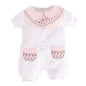 BabyGo Half Sleeves Baby Romper| 100% Cotton Rompers for New Born Baby| Baby Dress | Sleepsuit for Baby Girls| Onesies| 0-3M| 