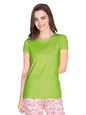 Lyra Women Solid Round Neck Tshirt