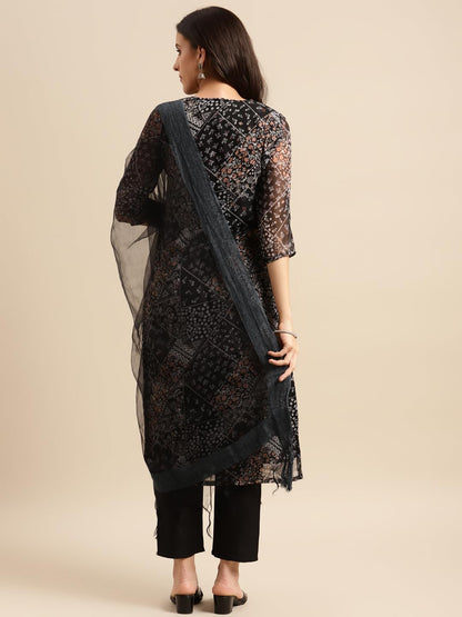 ANNI DESIGNER Women's Cotton Blend Straight Kurta