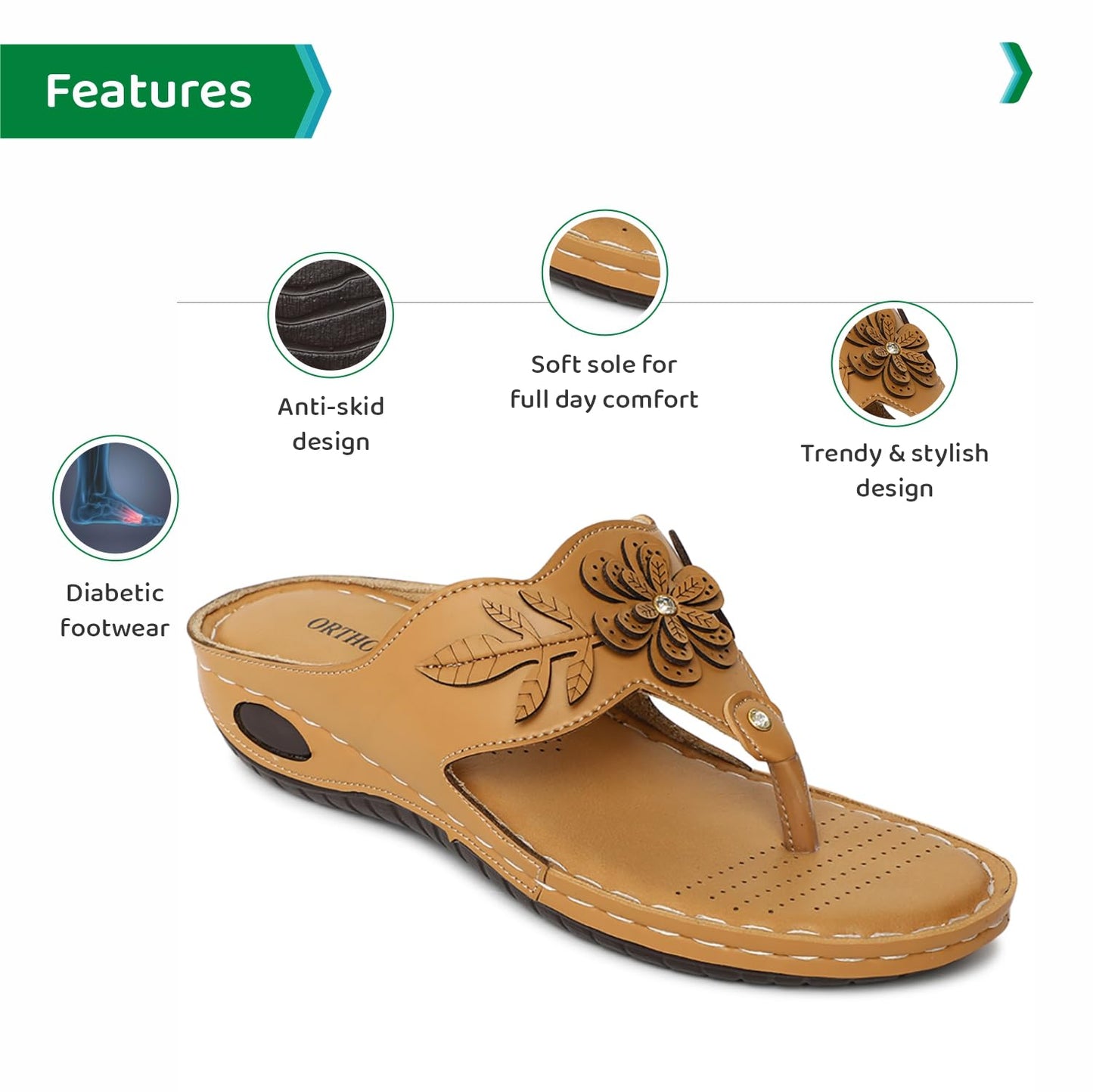 Ortho Joy Doctor Slipper For Women || Orthopedic Fashionable Women Slipper