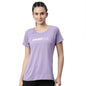 Enamor Athleisure Womens Polyester Relaxed Fit Long Length Raglan Sleeves Scoop Neck Quick Dry 4 Way Stretch Antimicrobial Grap