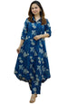 Greciilooks Rayon Below The Knee Formal Travel Floral Printed Ethnic Co-Ord Kurta Set For Women (Available In 2Xl And 3Xl) (Gl-W