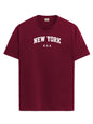 ADRO Mens Solid Regular Fit T-Shirt (RN24-NEW-MR_Maroon