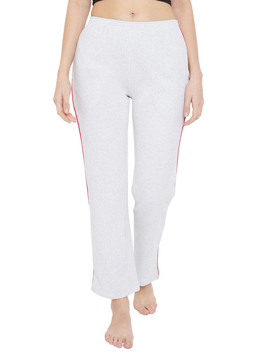 Clovia WomenS Fleece Chic Basic Pyjama (Lb0189P01_Grey_3Xl)