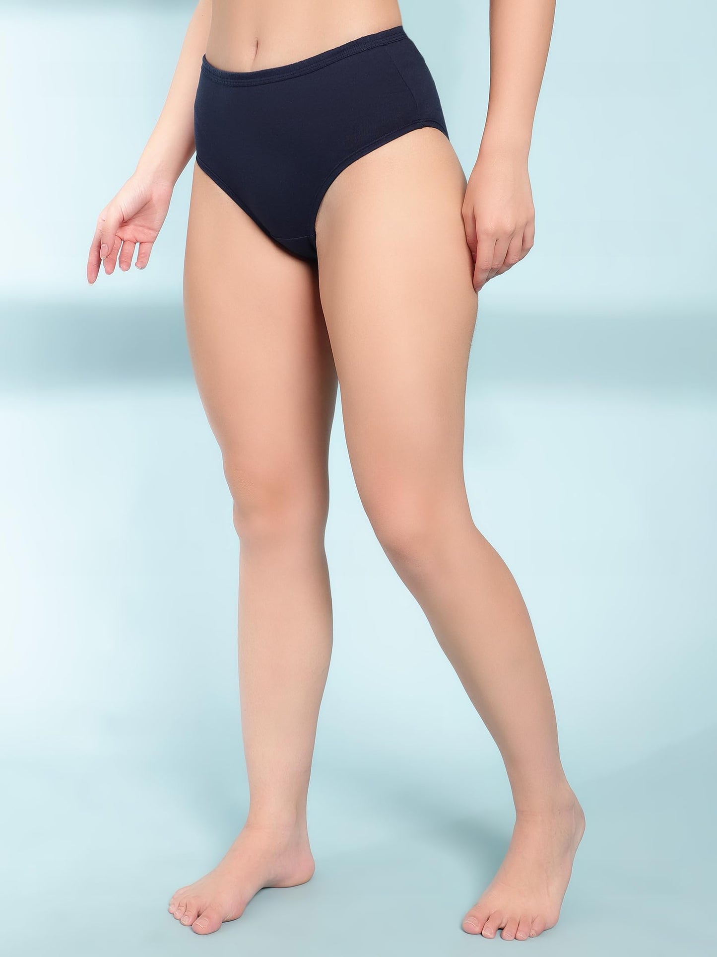 Shasmi Womens Super Combed Cotton Mid Low High Rise Coverage Hipster Full Briefs Breathable with Concealed Waistband Ladies Und