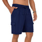 Nobero MenS Cargo Shorts (1M-Bwsh-R0082_Navy Blue