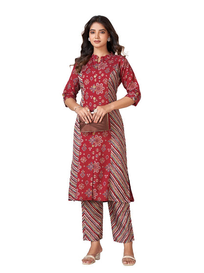 Pratham Blue WomenS Viscose Rayon Straight Kurta With Palazzos |Kurta Set For Women |Women Kurta |Women Printed Kurta Sets Kurt