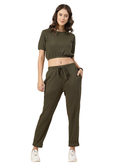Rigo Cotton Co-ord Set for Women | Round Neck, Slim Fit Tracksuit Co-ords Set for Women | Stylish Dresses for Women | Casual Wea