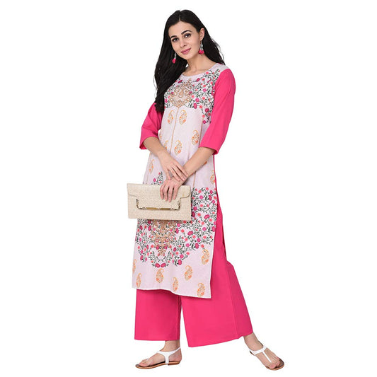 ZIYAA Women's Crepe Kurta