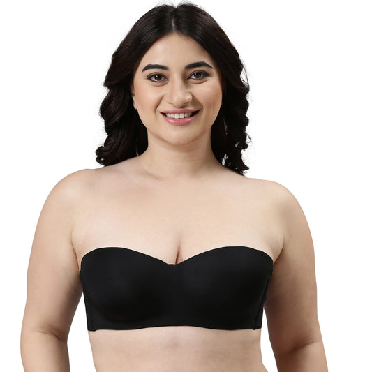 Enamor F074 Full Figure Strapless & Multi-way Bra  Padded, Wired & Medium Coverage