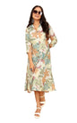 Kesudi A Line Dresses For Women Western Latest - Rayon Floral One Piece Dress For Women Long | Stylish Flared Shirt Knee Length