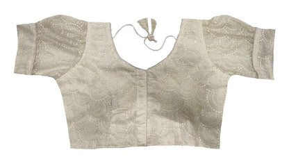 Pujia Mills Womens Readymade Indian Ethnic Designer Stitched Womens Blouse net Chiken shifli Sequence Embroidery Work Blouse Fa